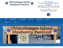 Tablet Screenshot of chincoteagueblueberryfestival.com